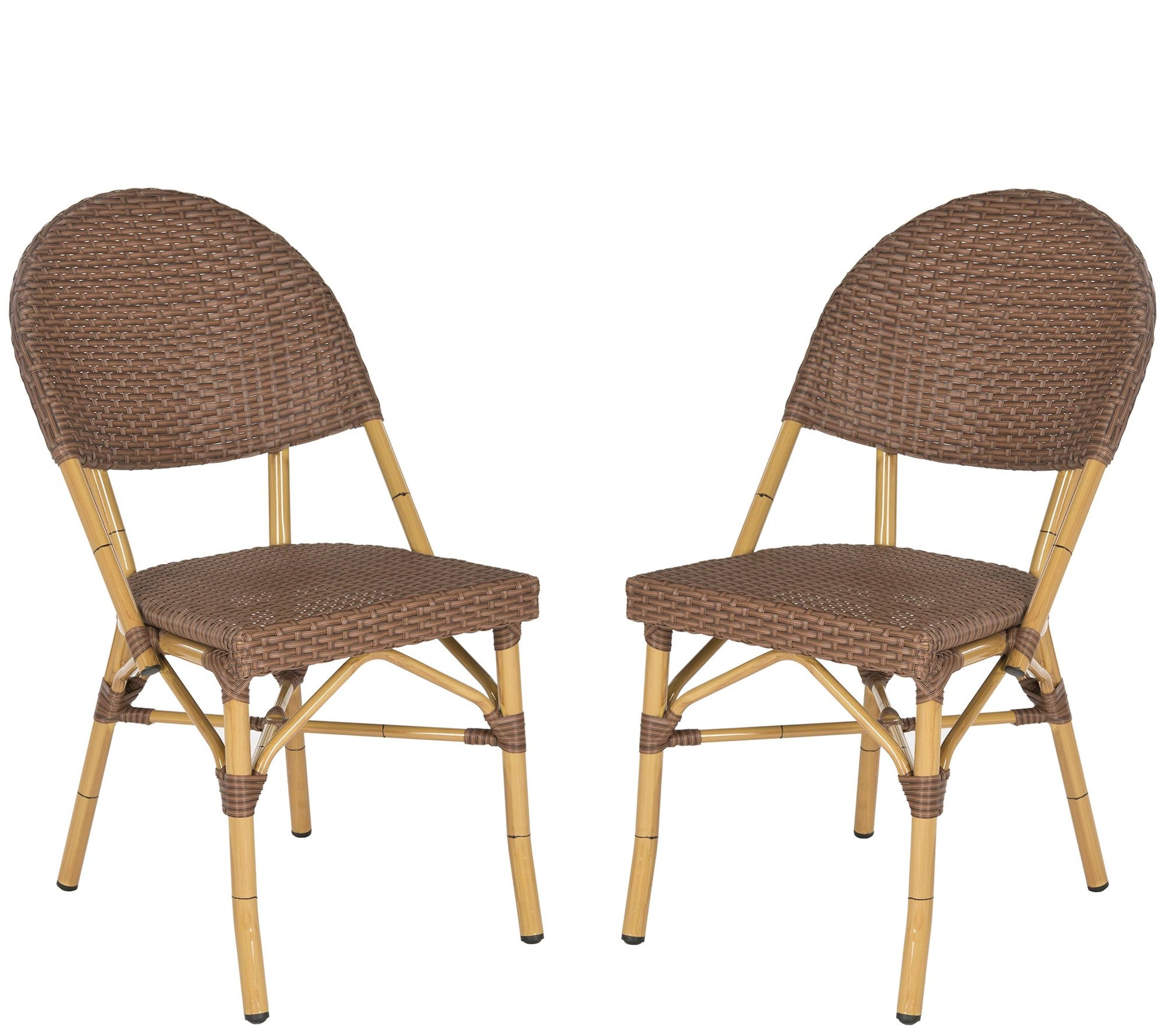 Safavieh Barrow Indoor/Outdoor Set of Two Stacking Arm Chairs