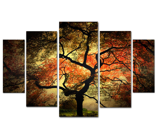 Lavish Home Philippe Sainte-Laudy Red Vision 5-Piece Print