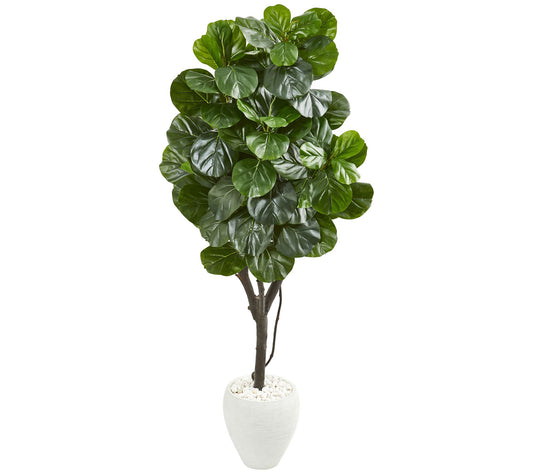 68" Fiddle Leaf Fig Tree in Planter by Nearly Natural