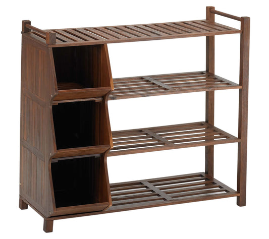 Northbeam 4-Tier Outdoor Shoe Rack Cubby
