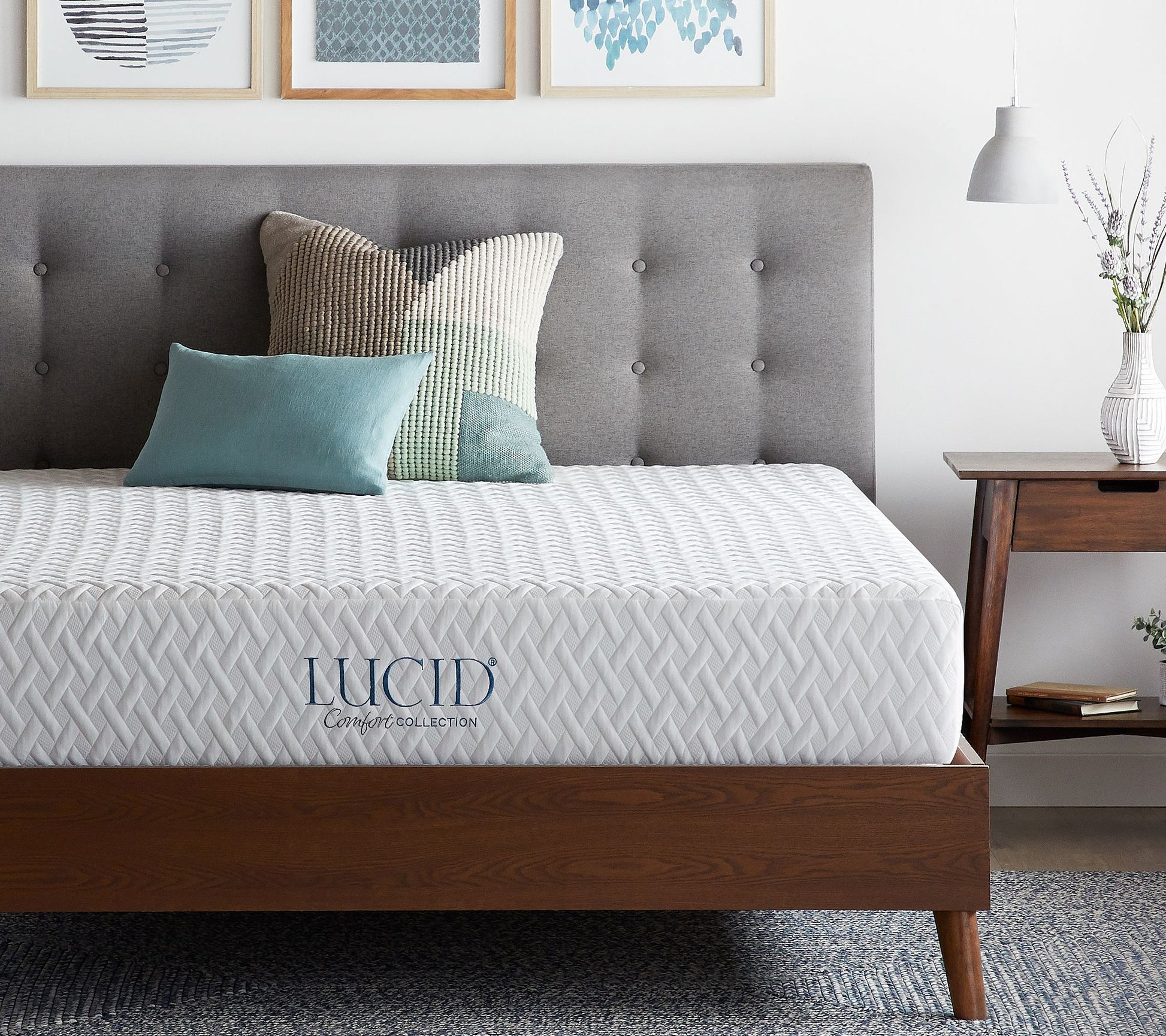 Lucid Comfort Collection 10" Gel Foam Twin Mattress
