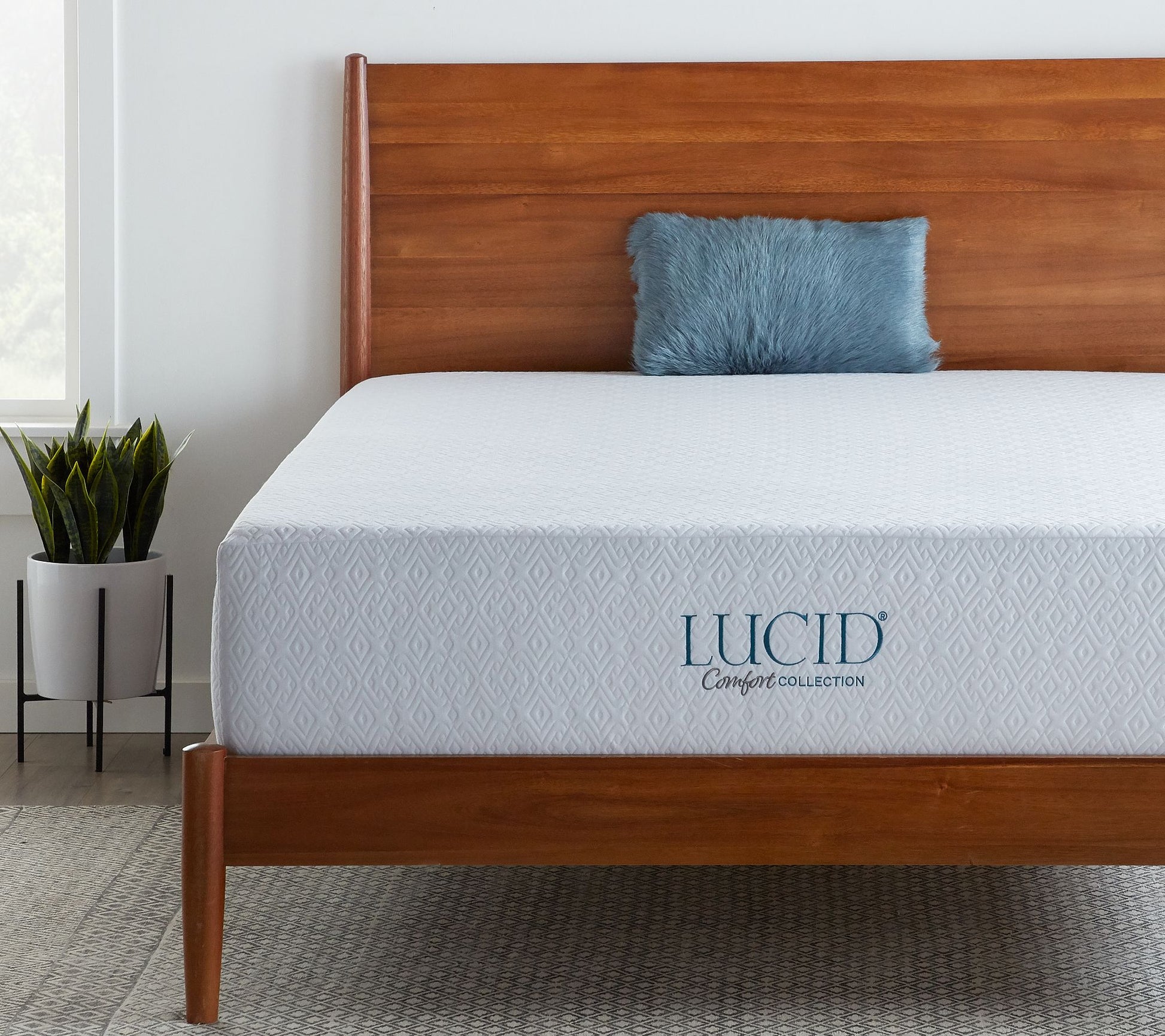 Lucid Comfort Collection 12" Gel Foam Twin Mattress