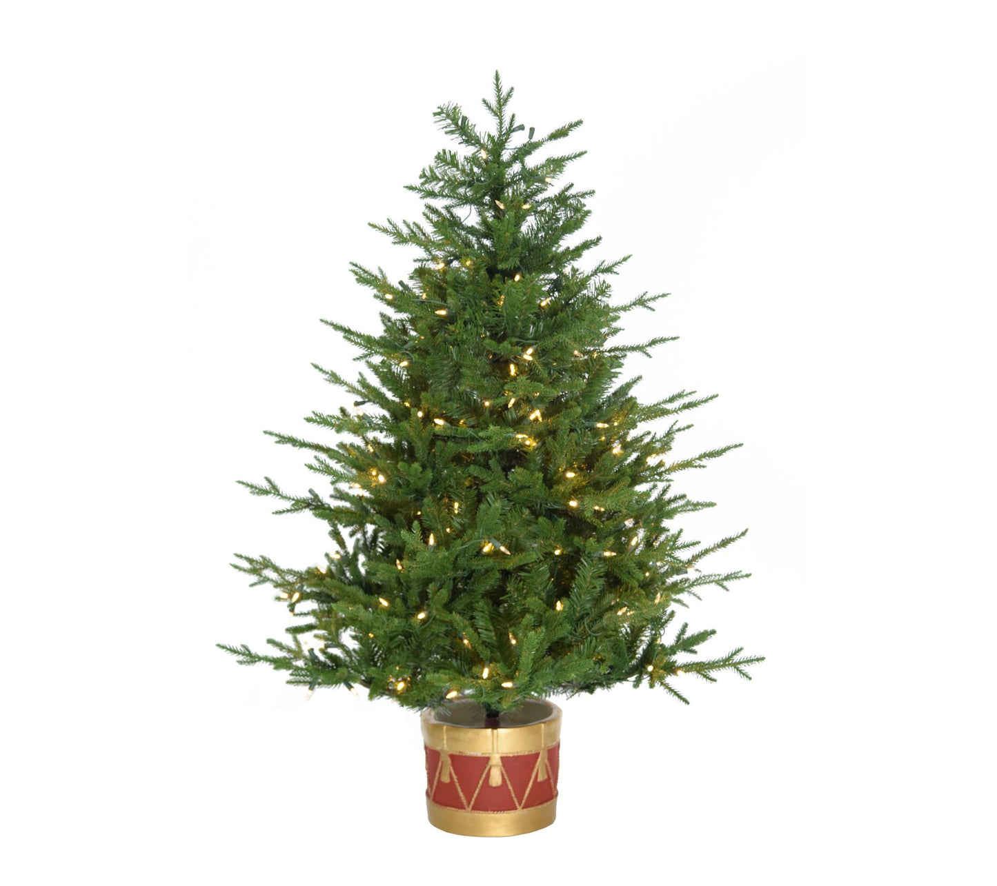 Fraser Hill Farm 4' Adirondack Prelit Potted Tree
