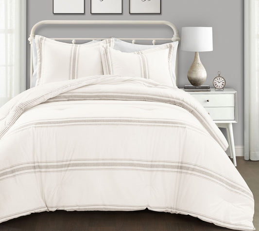 Farmhouse Stripe Rev. Set F/Q by Lush Decor