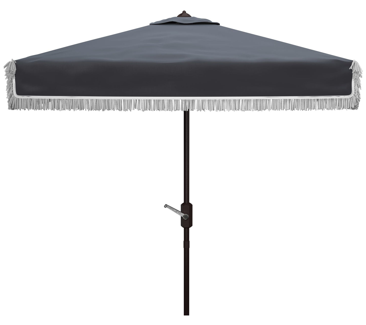 Milan Fringe 7.5' Square Crank Umbrella by Safavieh