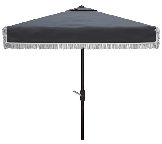 Milan Fringe 7.5' Square Crank Umbrella by Safavieh