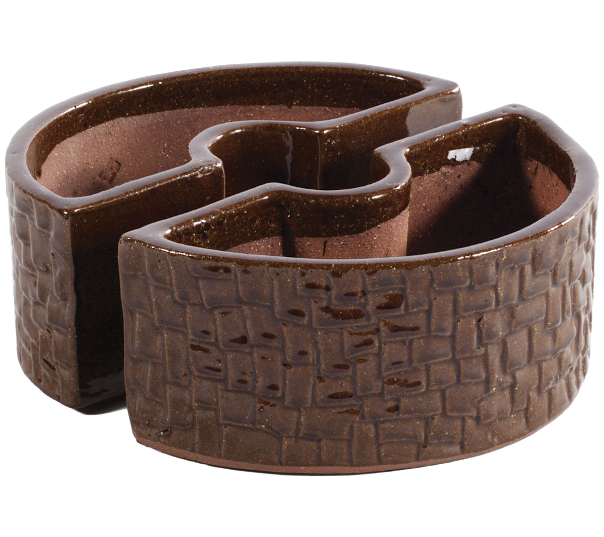 Alfresco Home Outdoor Two-Piece Cobblestone Umbrella Planter