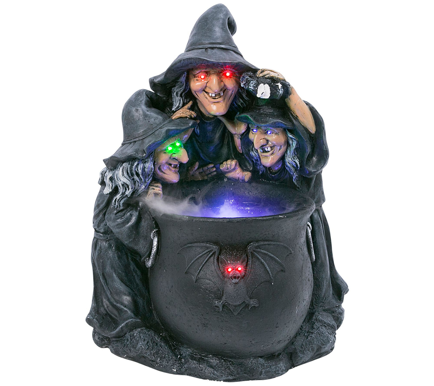 Electric 23"H Smoking Witches Brew Cauldron byerson Co.