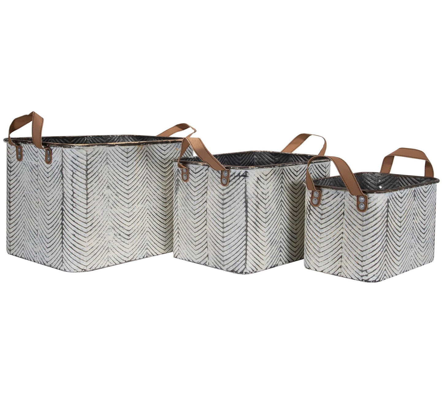 Foreside Home & Garden S/3 Braxton Baskets