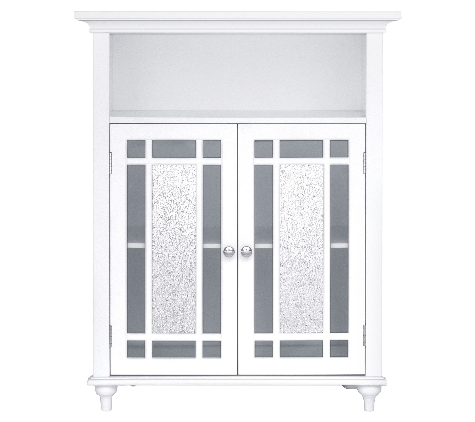 Teamson Home Windsor Wooden Floor Cabi net, Glas Doo