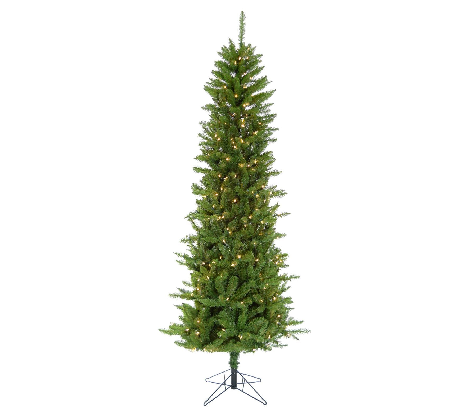 6.5' Prelit Winter Wonderland Slim Green Christmas Tree
