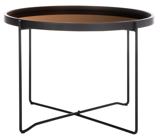 Safavieh Ruby Medium Round Tray Top Accent Tabl e