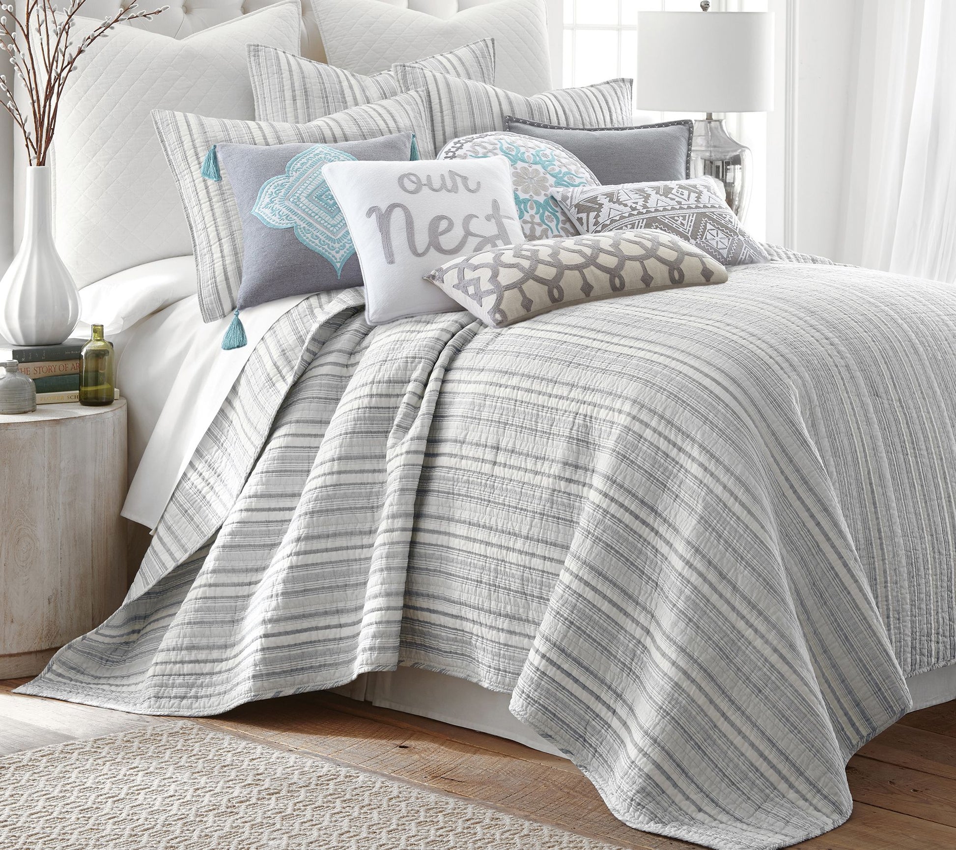 Levtex Home Bondi Stripe 3-Piece King/Cal KingQuilt Set