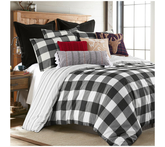 Levtex Home Camden Buffalo Check 3-Piece King Duvet Set