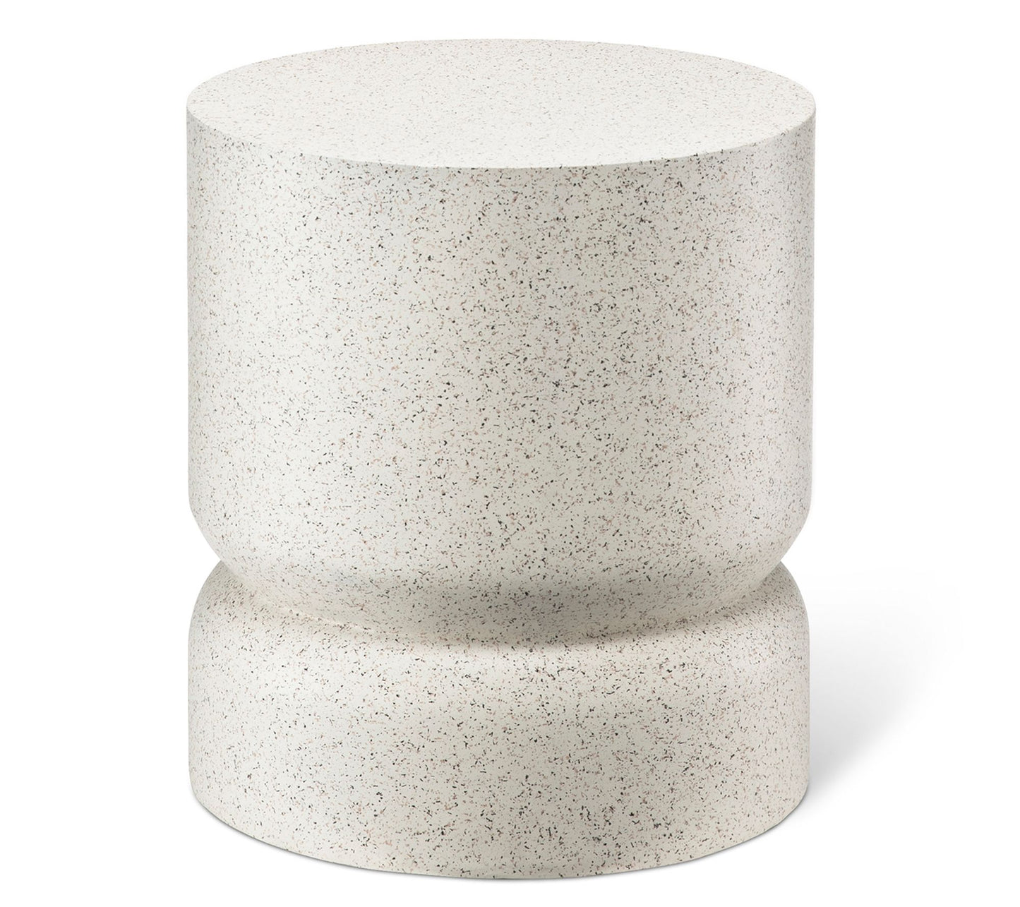 Glitzhome 17" Faux Terrazzo Garden Stool Table or Plinth