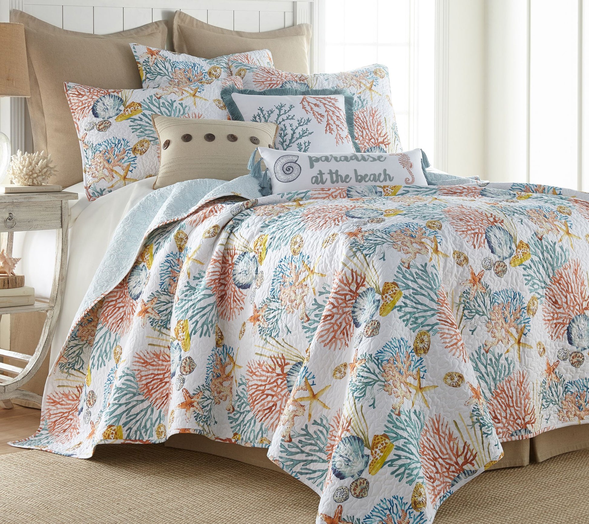 Levtex Home Bay Islands 3-Piece Coast King/Cal King Quilt Set