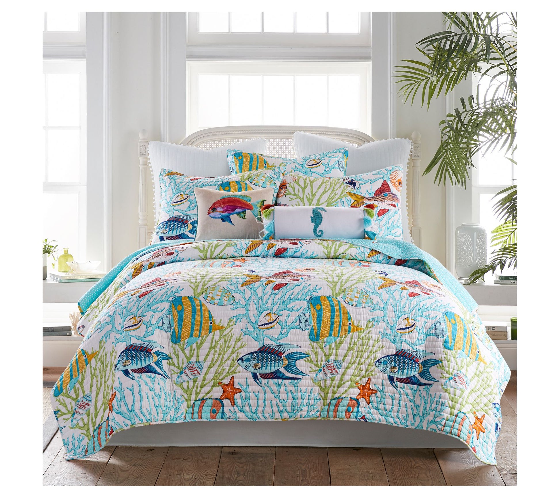 Levtex Home Beachwalk 3-Piece Coastal King/Caling Quilt Set