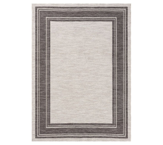 Ox Bay Bordered PET Indoor/Outdoor Area Rug, 5' x 7'