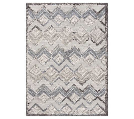 Ox Bay Chevron PET Indoor/Outdoor Area Rug, 7'10" x 8'10"