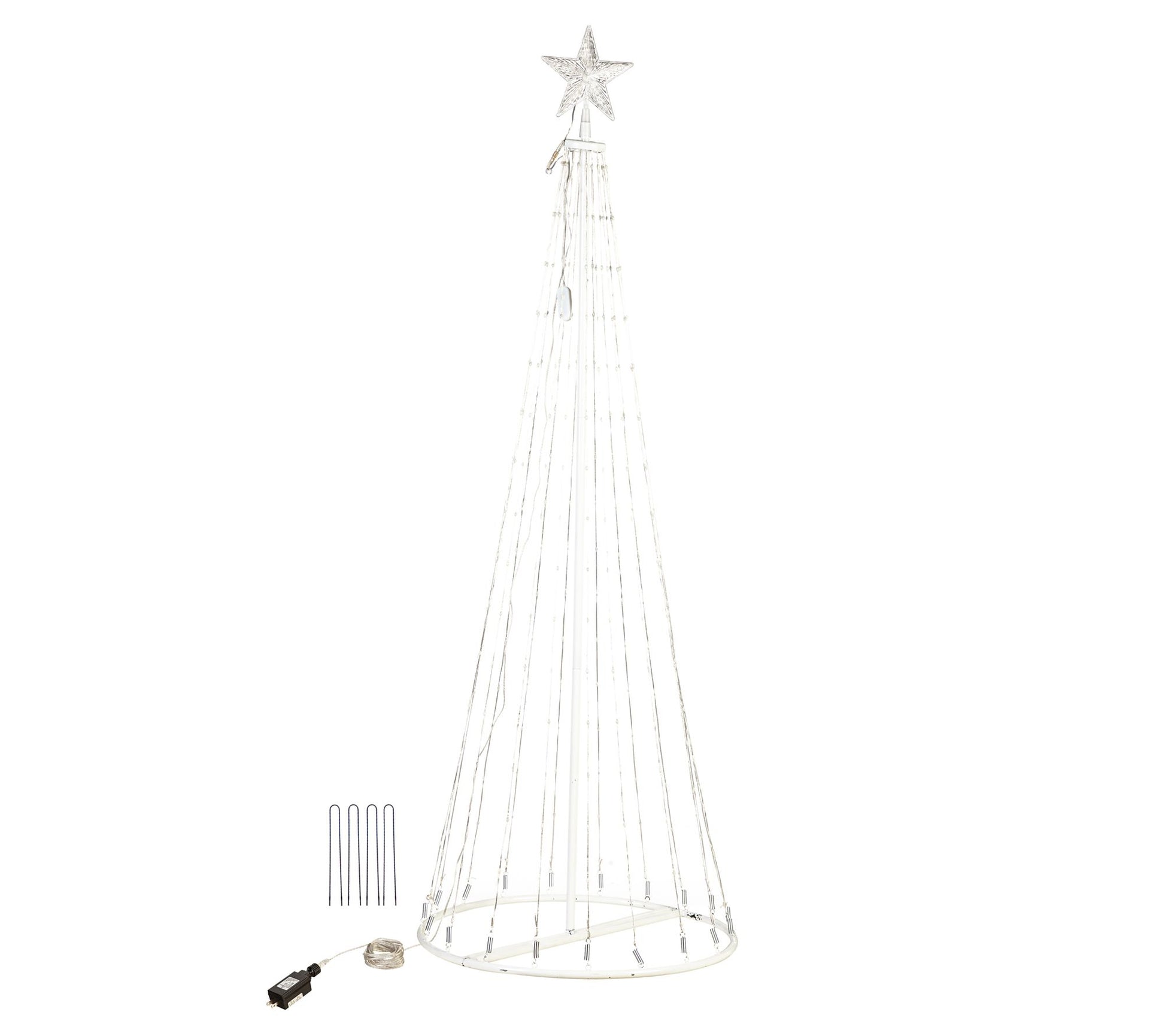 Evergreen Indoor/Outdoor Cone tree with RGB Lights 75"