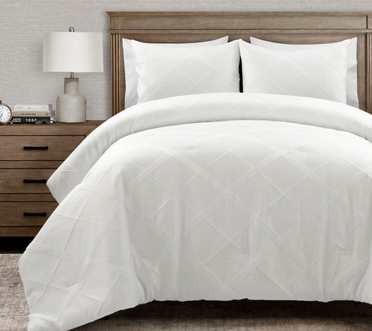 Lush Decor Diamond Geo Jacquard Boho Comforter Pc Set F/Q