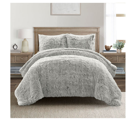Lush Decor Emma Cozy Ultra Soft Two Tone Comforter Full/Queen