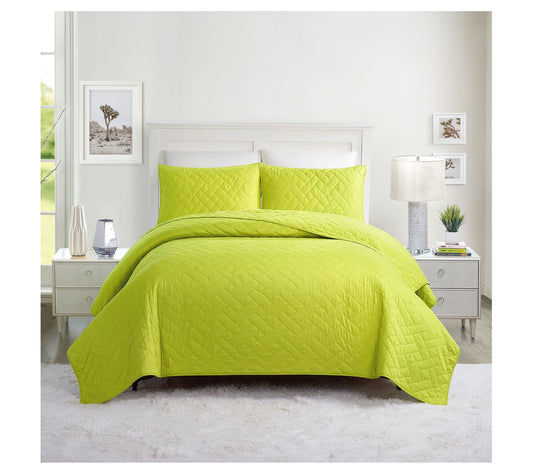 Dream Weaver Green Full/Queen Coverlet Set