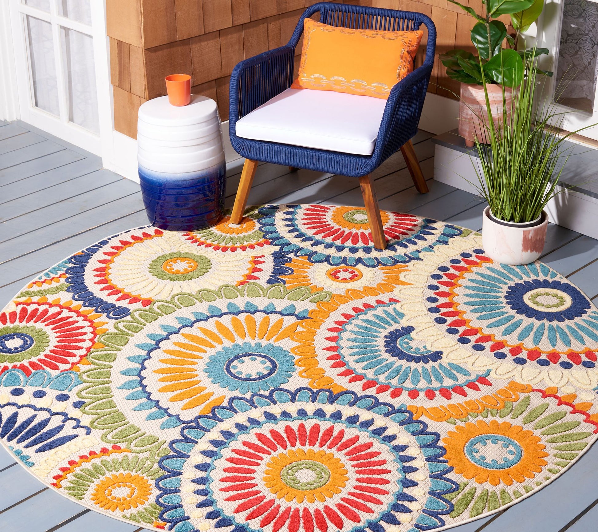 Safavieh Cabana 382 Series 8' X 8' Round