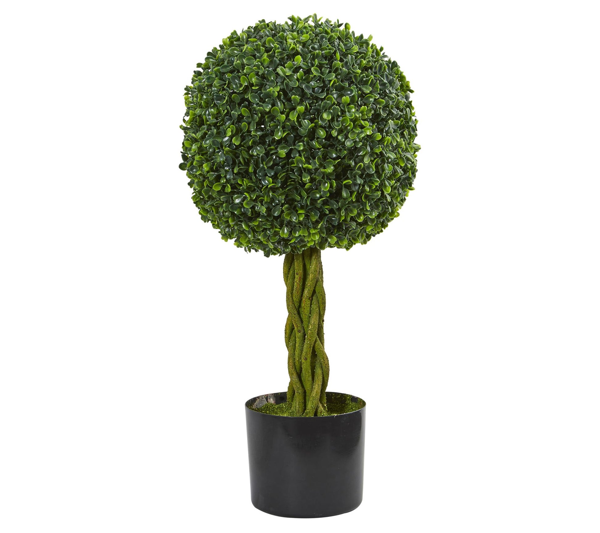 Nearly Natural 2' Boxwood Ball with Woven Trunk  UV