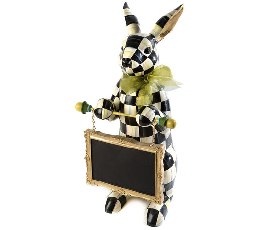 MacKenzie-Childs Courtly Check Menu Rabbit