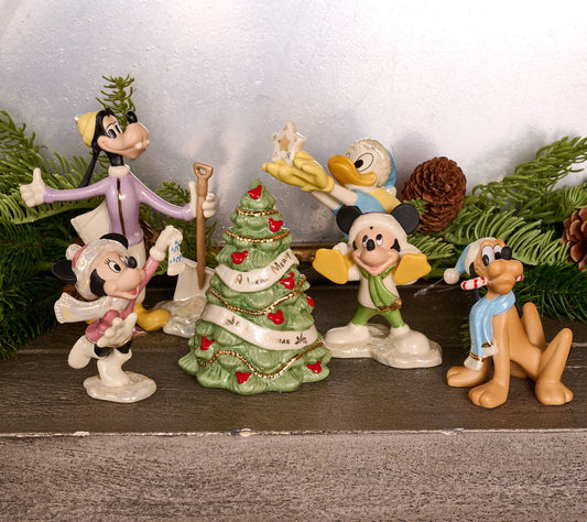 Lenox 5-Piece Disney Winter Fun Figurine Set