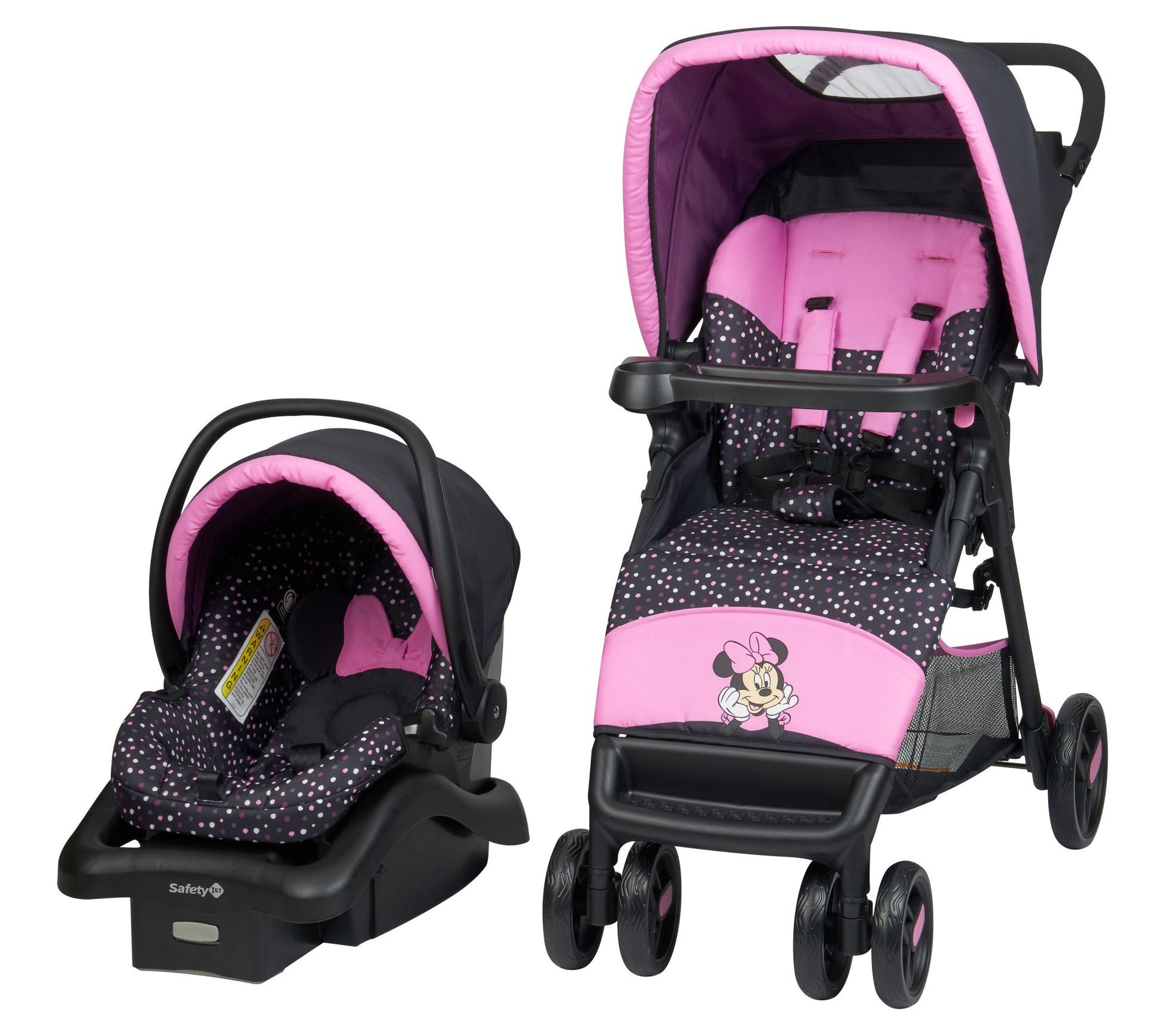 Disney Baby Simple Fold LX Travel System - Minnie Dot Party