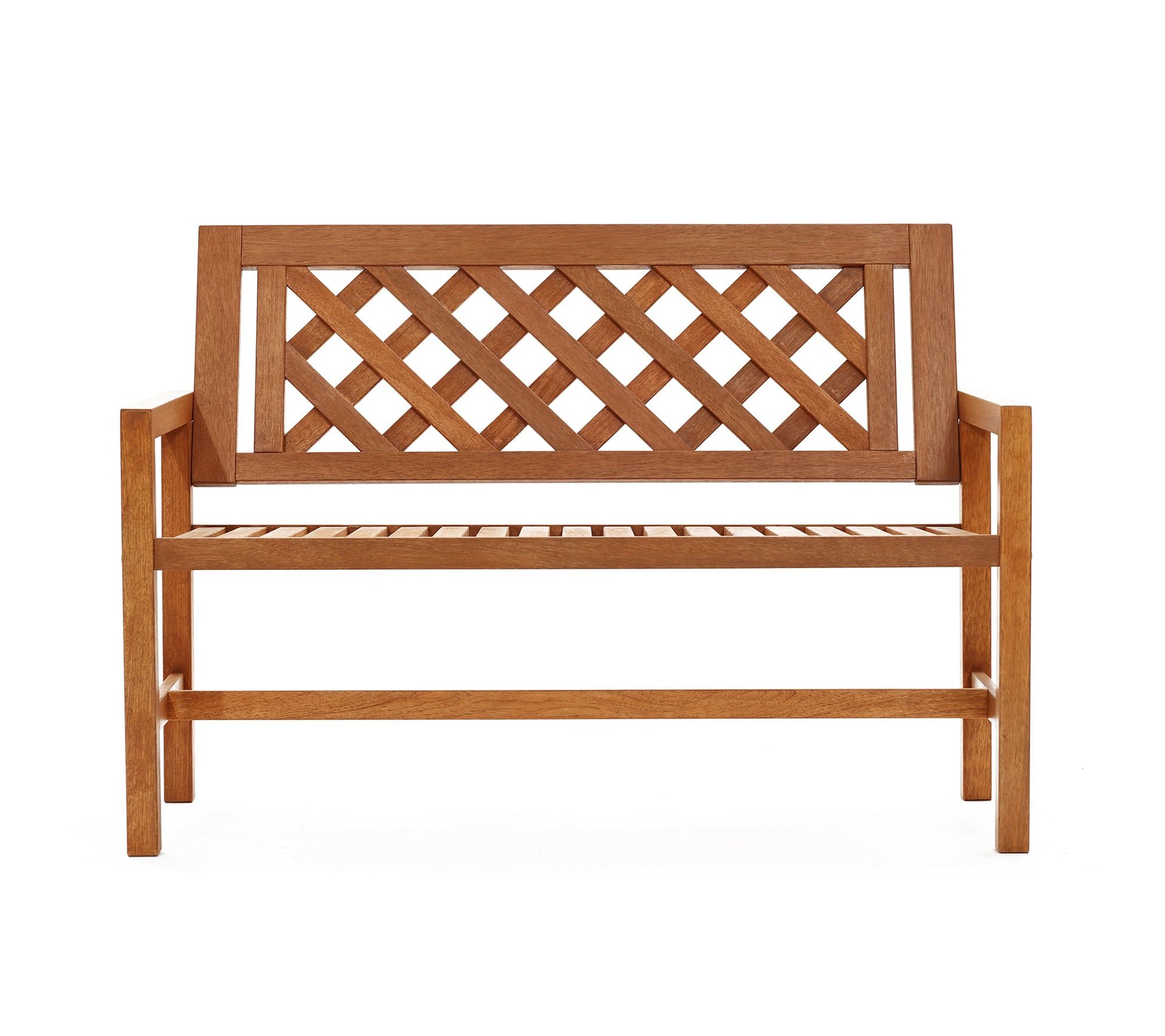 LuxenHome Laguna Solid Wood Outdoor Loveseat Bench