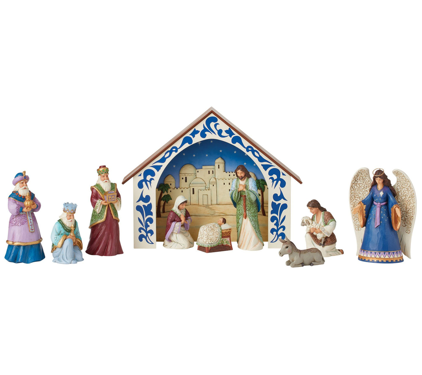 Jim Shore 10 PC Nativity Set Figurines