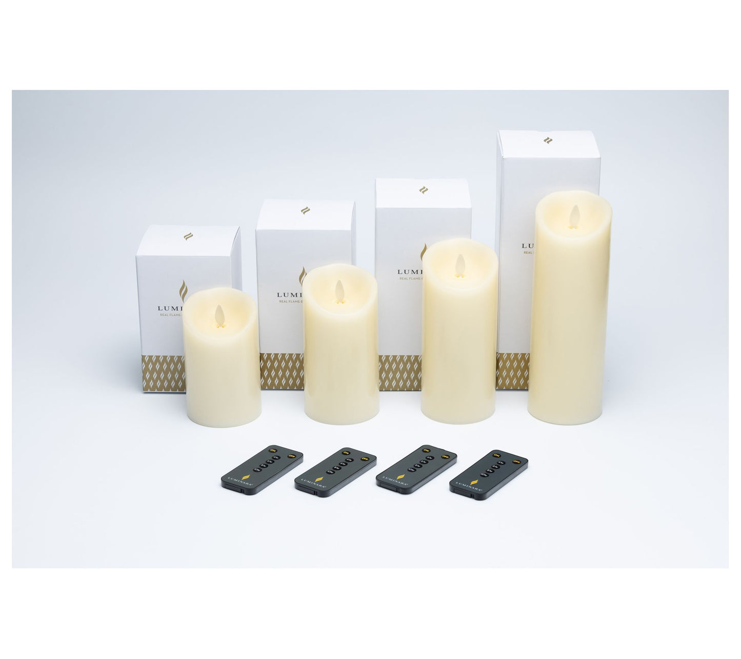 Luminara Set of (4) 3.0" Diameter Flameless Candles