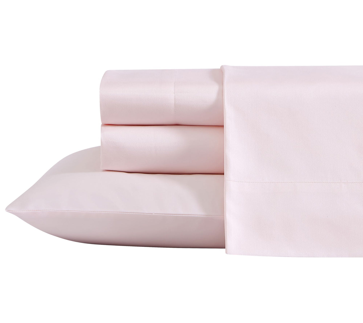 Laura Ashley Solid Pink King Sheet Set