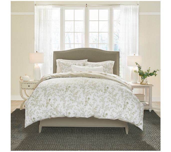 Laura Ashley Lindy - Green King Duvet Cover Set