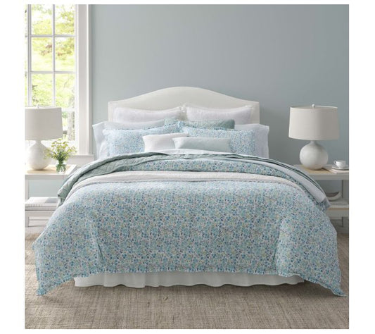 Laura Ashley Jaynie - Blue King Duvet Cover Set