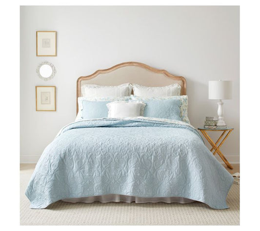 Laura Ashley Felicity Blue King Quilt-Sham Set