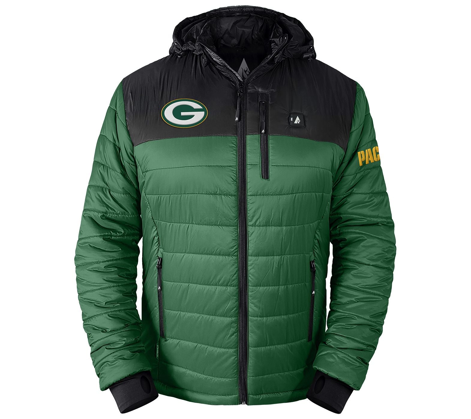 ActionHeat NFL Men's Colorblock 5V Heated Puffer Jacket