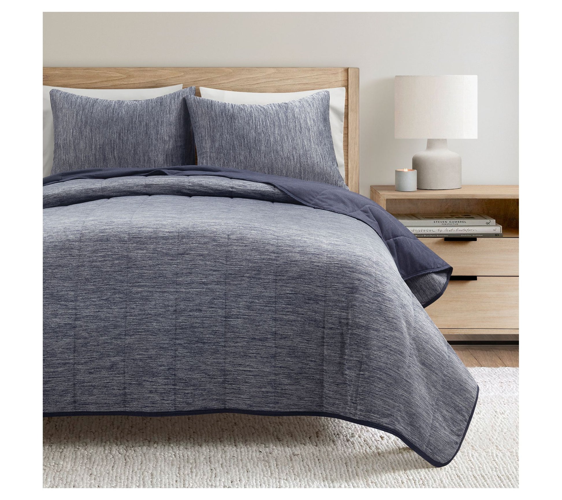 Lush Decor Cooling Quilted Blanket 3pc Set King/Cal King