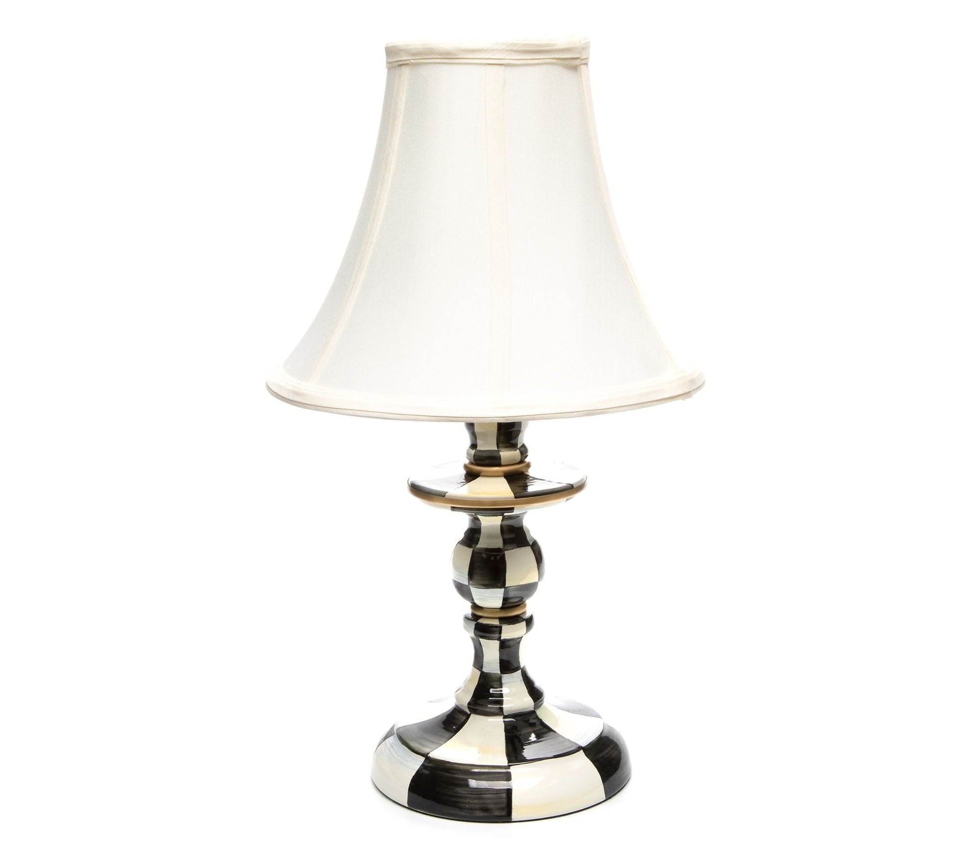 MacKenzie-Childs Courtly Check Candlestick Lamp