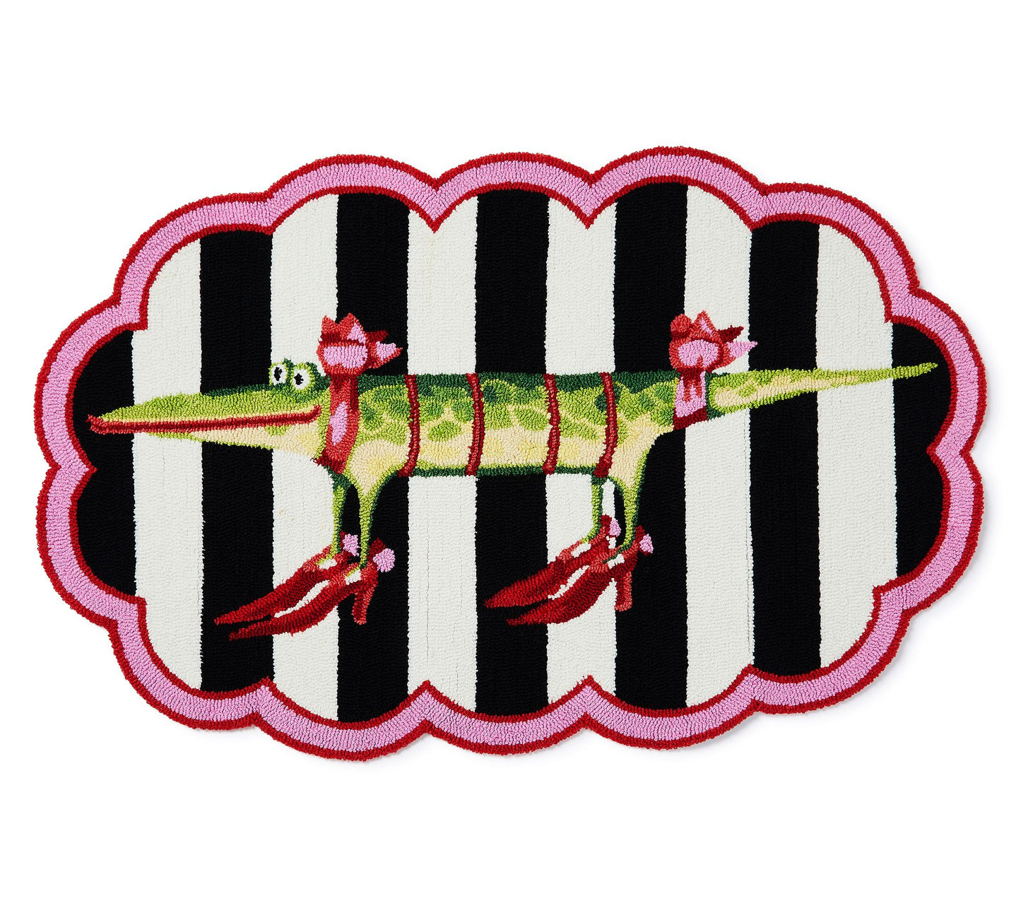 MacKenzie-Child s Gloria Alliga tor 4' Scallope d Rug