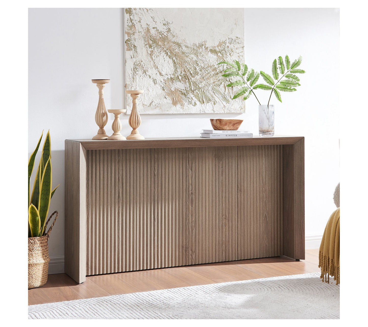 Hudson&Canal Piedmont 56" Wide Rectangular Console Table