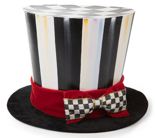 MacKenzie-Childs Checkmate Top Hat Tree Topper