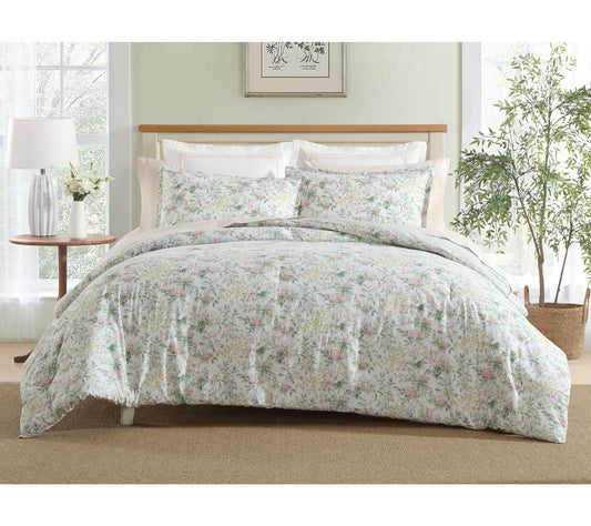 Laura Ashley Bramble Floral Pink King ComforterSet