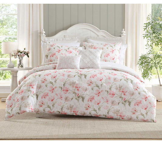 Laura Ashley Gosford Petal Twin Comforter Set