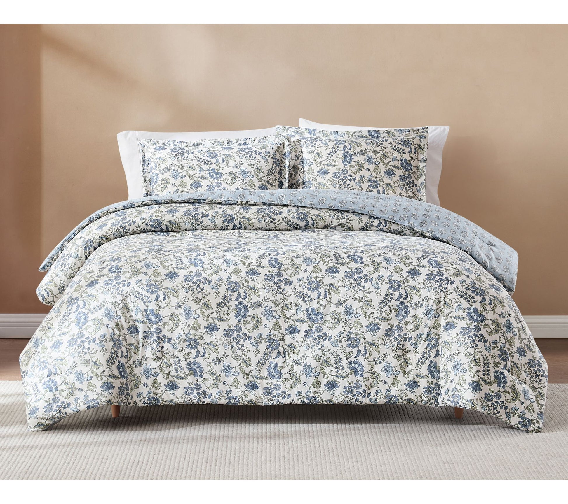 Lush Decor Lillian Block Print Comforter 3Pc Set King/Cal King