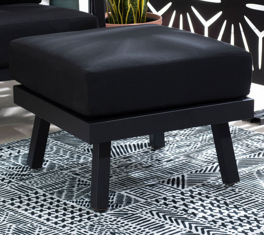 Linon Home Holland Aluminum Ottoman