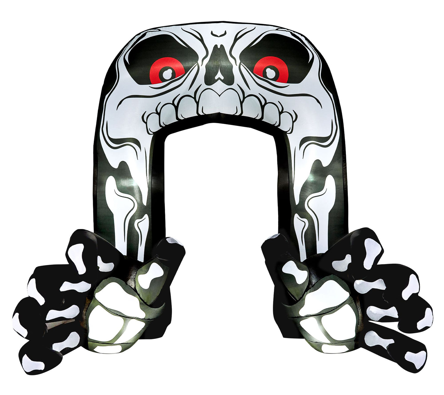 Joyfy 8Ft Halloween LED Inflatable Skeleton Arch Yard Decor